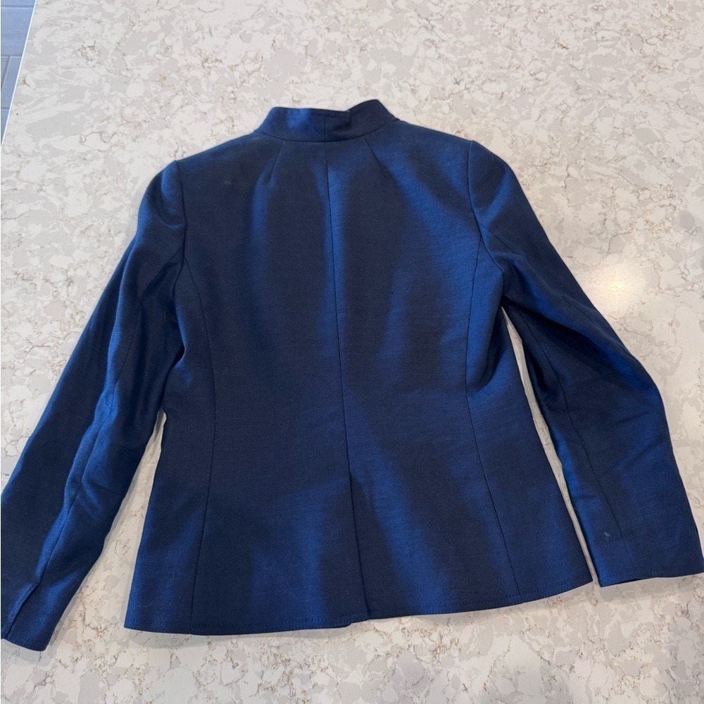 J Crew, size 4, Navy Blue Blazer - Picture 5 of 9
